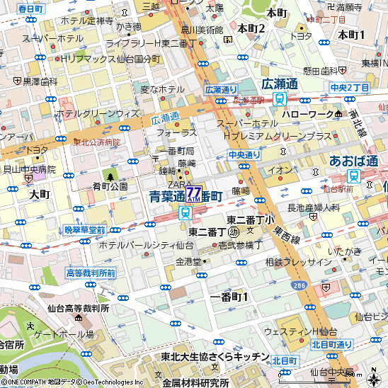 藤崎（7F）付近の地図